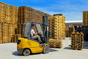 Forklift for construction projects