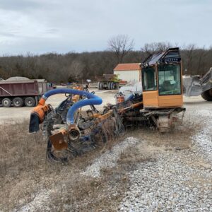 A Tamrock zoom track hydraulic drill.