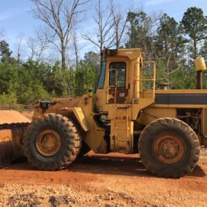 A CAT rubber tire loader.