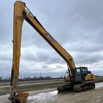 A SANY long reach excavator.