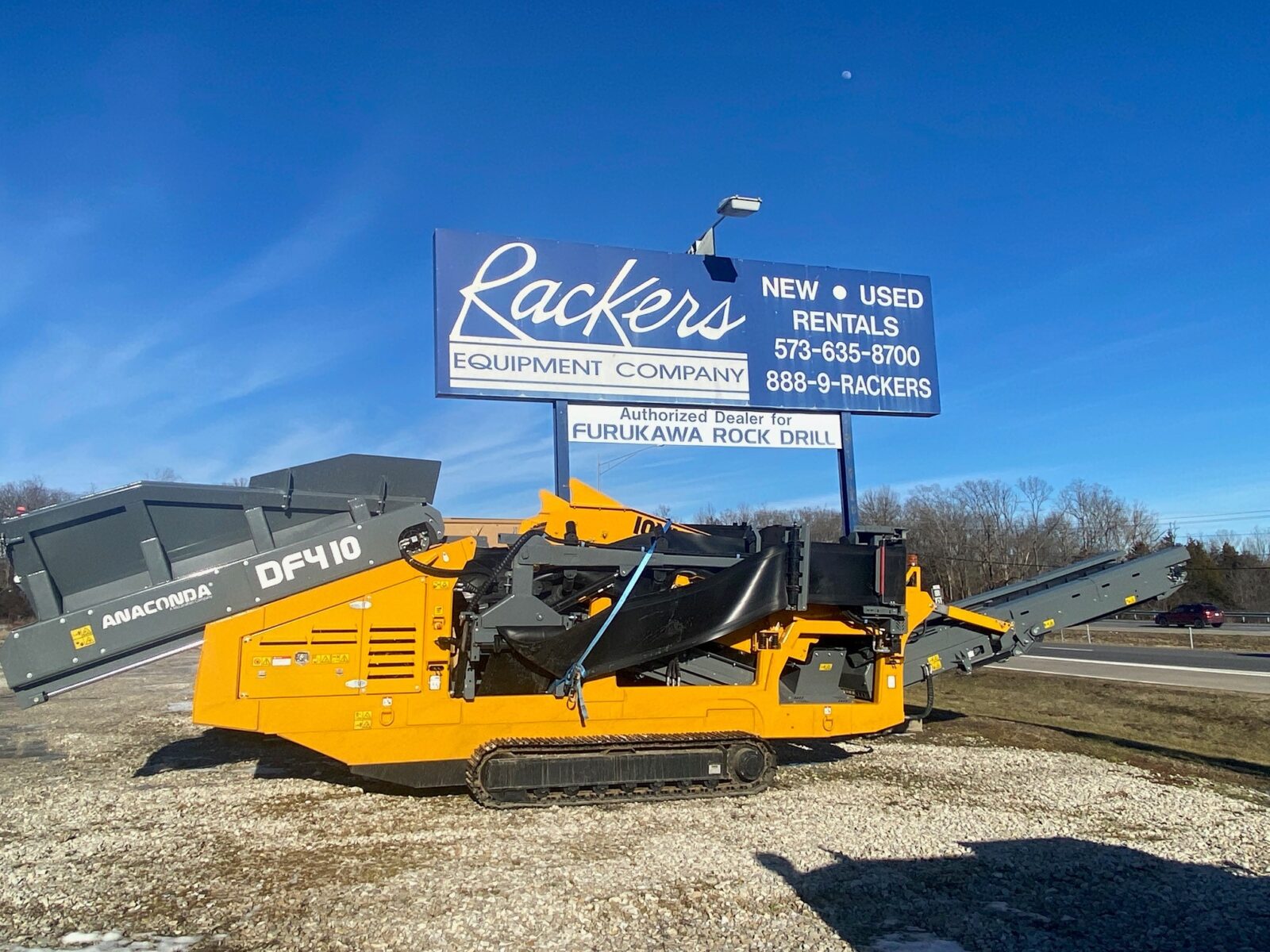 Rackers company sign